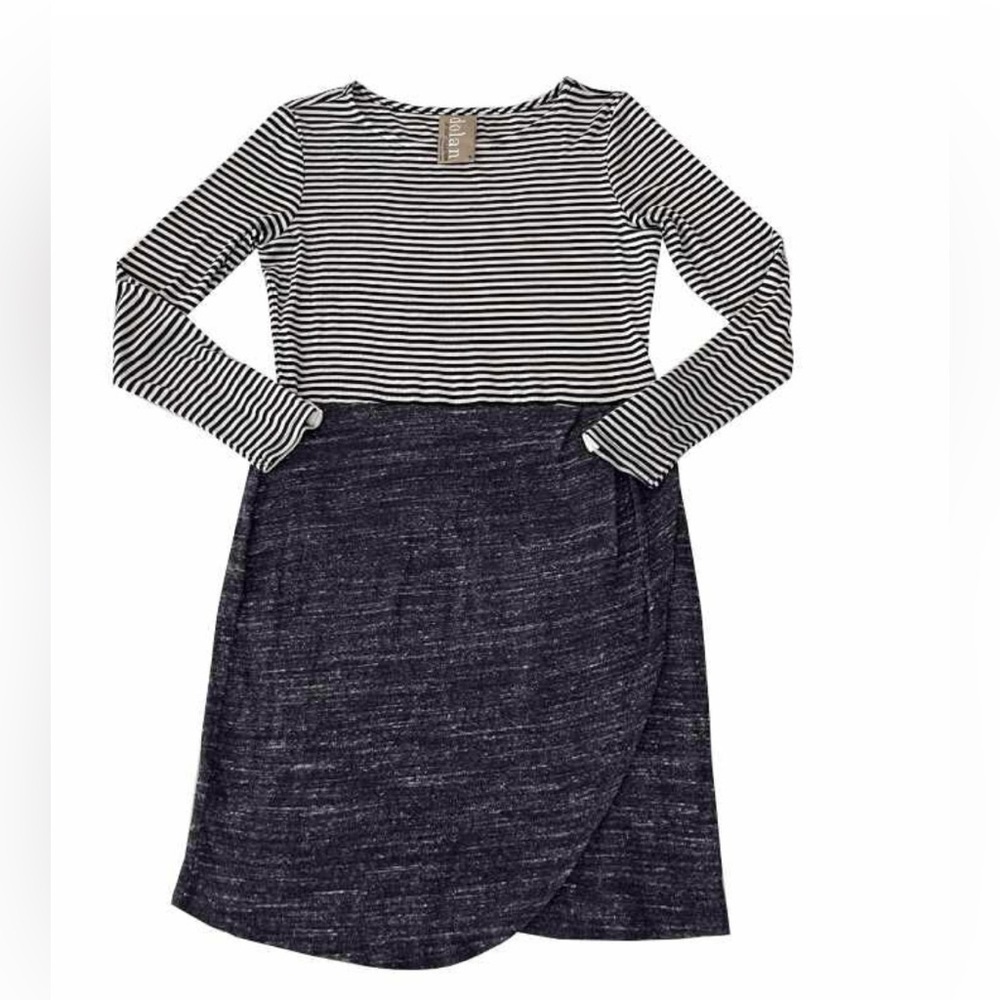 Anthropologie Dolan Left Coast Collection Blue Striped Dress Tulip Skirt Small